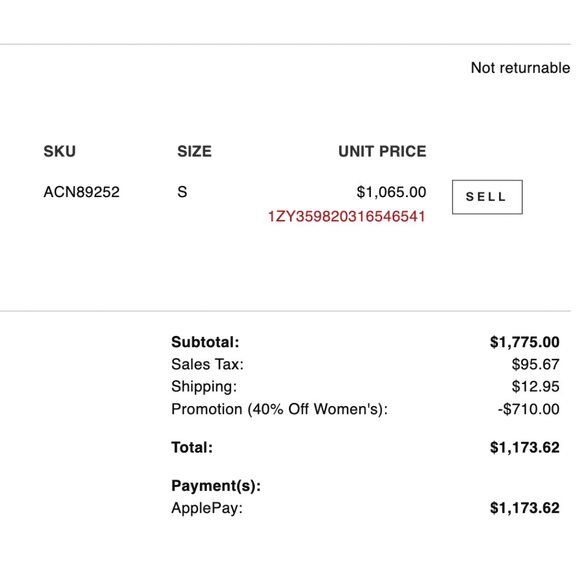 Acne Studios Shearling Fur Jacket - size small - Picture 7 of 7